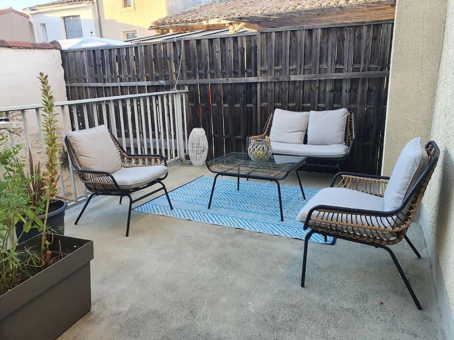 Apartment -garrigue- Face A La Cite Medievale Terrasse Classe 4☆ *
